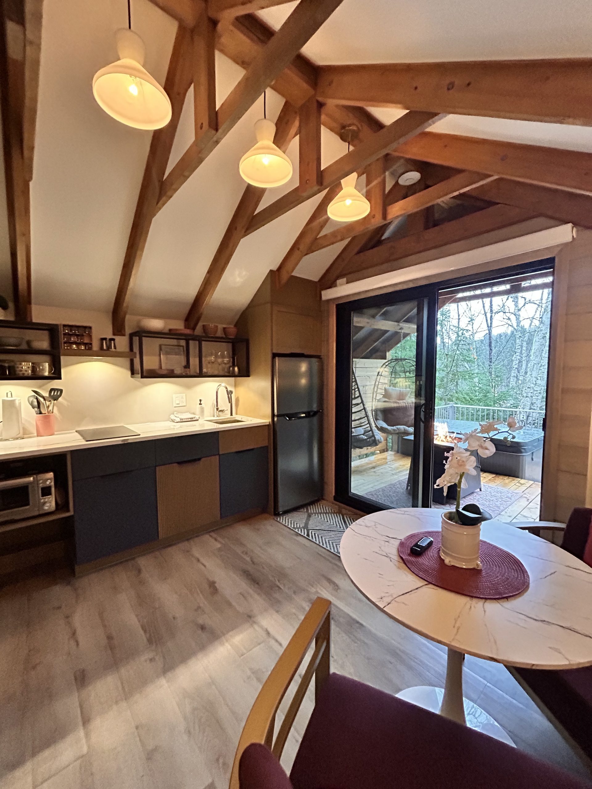 unité aura glamping charlevoix spa privé