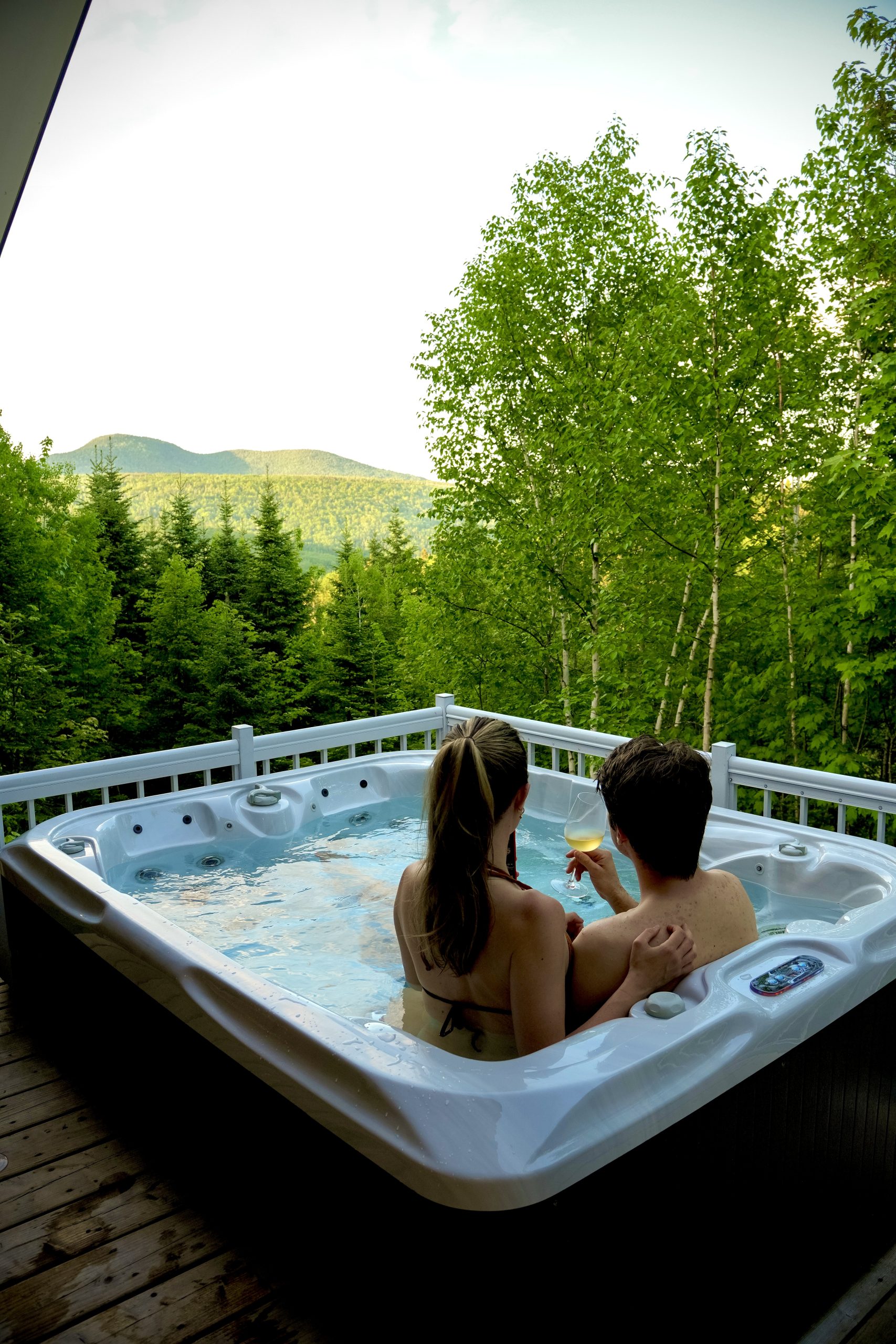 glamping charlevoix spa privé unité echo Momentôm Refuges Nature